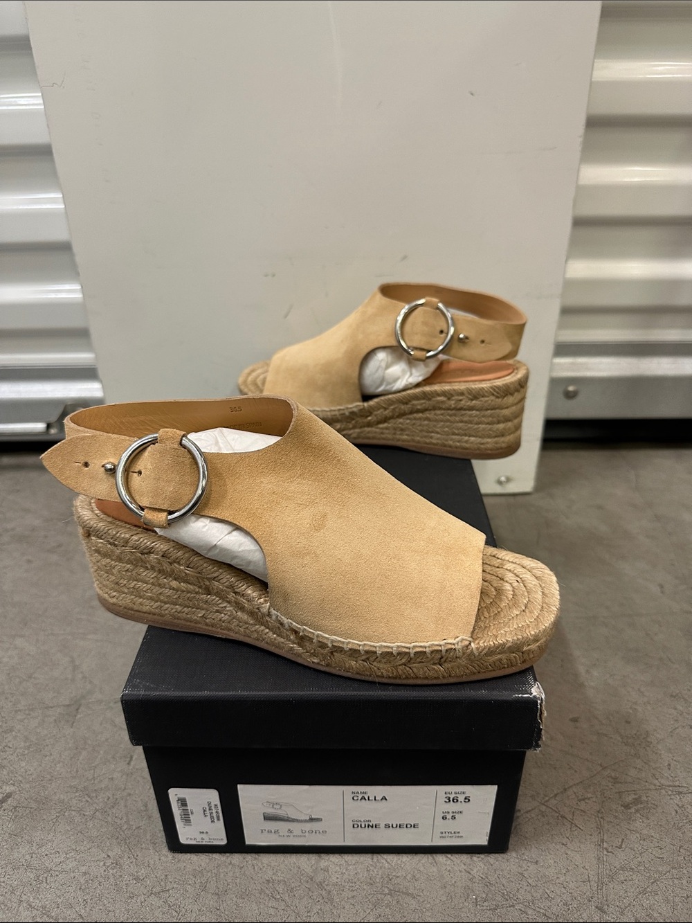 rag & bone Dune Suede Espadrille Wedge Sandals